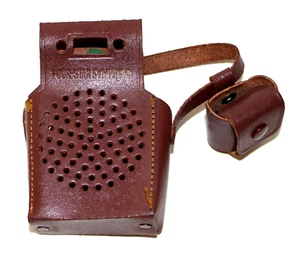 Custodia radio transistor quattro stelle sinfonia ragazzi pelle con auricolare Giappone - Foto 1 di 3