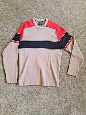 Demetre Sweater Mens Medium Virgin Wool Vintage 80s Downhill Racing Skiing - Image 1 of 4