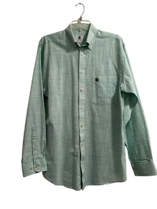 Southern Proper Mens Striped Dress Shirt Medium Long Sleeves 100% Cotton Pocket - Picture 1 of 18