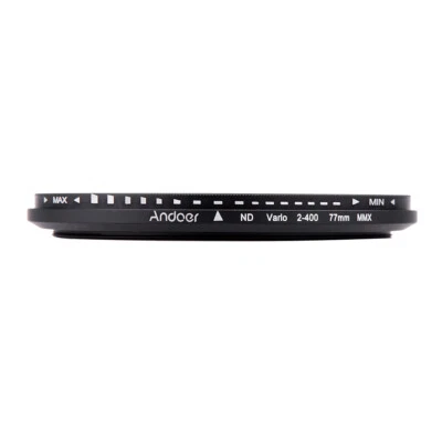 Andoer 77mm  Fader Adjustable ND2 to ND400 Filter for Canon   E3B9 - Image 1 of 4