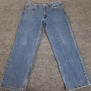 Jeans Levi's 550 Relaxed Fit Uomo 40 X 34 Gamba Dritta Lavaggio Medio Anticato - Foto 1 di 16