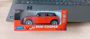 WELLY - MINI COOPER S ROJO 1/38 APROX *NUEVO* - Imagen 1 de 8