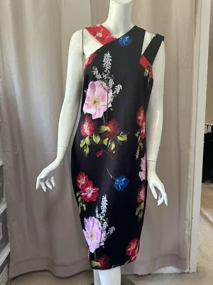 New Ted Baker London Women Floral Print Dress size 5 - Image 1 of 4