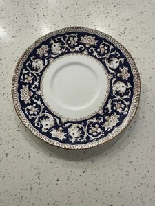 Crown Staffordshire ELLESMERE Cobalt Blue & Gold Saucer, 5 1/2" - Picture 1 of 2