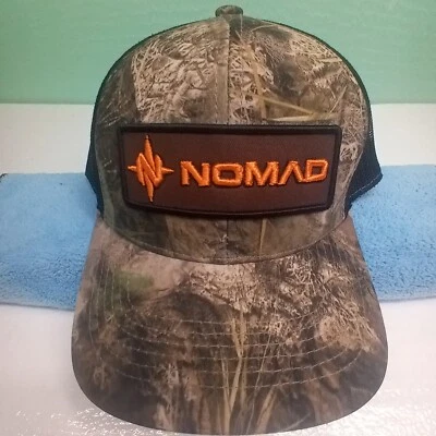 Nomad Mossy Oak Camo Snapback Hunting Baseball Cap Half Mesh NWT - Image 1 of 4