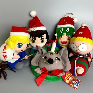 Rara bambola peluche SEGA Puyo Puyo giocattolo set di 5 versione natalizia vintage gioco retrò - Foto 1 di 9