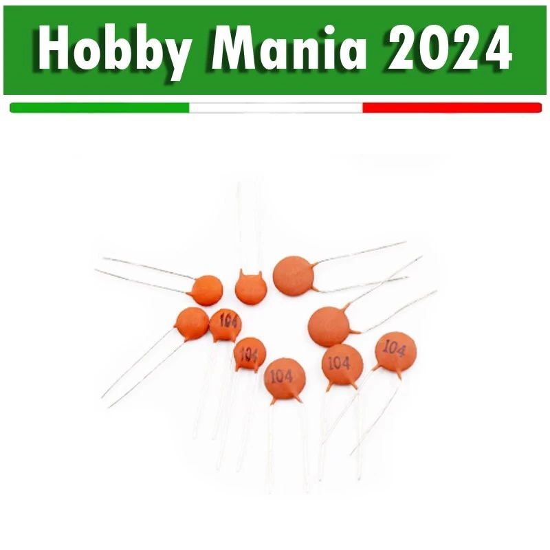 50PZ - Condensatori Ceramici a Disco 100nF 104 50V - Ceramic Capacitors - Immagine 1 di 1