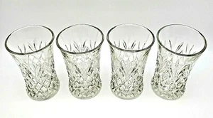 Ananas Diamant Anchor Hocking Becher 4 Fächer Muster Vintage EUC klar 5" T - Bild 1 von 9