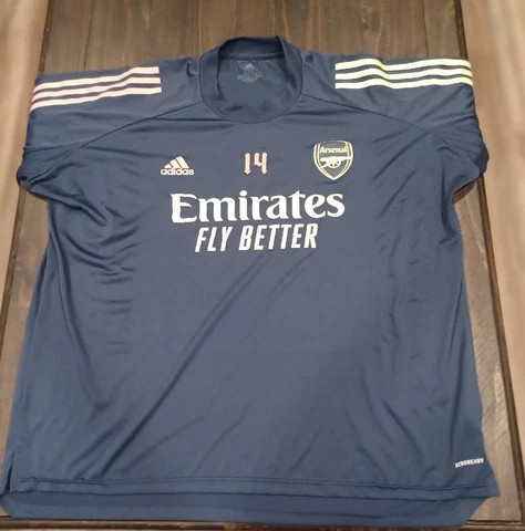 ARSENAL 2020/2021 TRAINING FOOTBALL SHIRT JERSEY ADIDAS SIZE 2XL ADULT #14 Cover