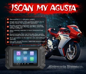 Herramienta de escáner de diagnóstico OBDSTAR iScan para motocicleta MV Agusta varios idiomas - Imagen 1 de 7