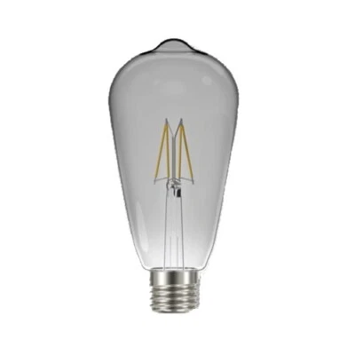 Energizer Dimmable Low Energy LED Filament Light Bulb Smokey 4.5W 30W ST64 Screw - Image 1 of 3