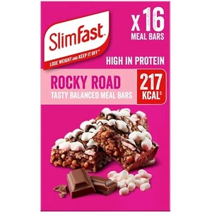 Slimfast Meal Replacement Bars Rocky Road Low Calorie 16 x 60g BB DATE 04/25 - Picture 1 of 3