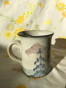 Vintage Signed Studio Pottery Hand Thrown Ceramic Mug Cup - Bild 1 von 5