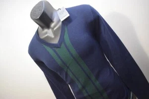 40077 New Bobby Jones Rule 18 Wool Silk V Neck Pullover Sweater Medium $195 - Picture 1 of 8