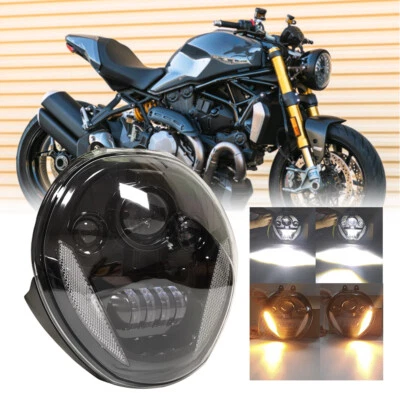 For Ducati Monster 821 1200 1200R 1200S HI/LO BEAM + DRL LED Headlight 2015-2017 - Image 1 of 4