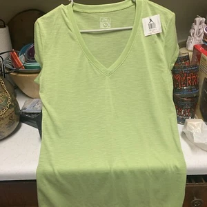 VERY SEXY LOW CUT CLEAVAGE STRETCHY DEEP WIDE V-NECK FITTED WOMEN TEE SHIRT TOP - Picture 1 of 8