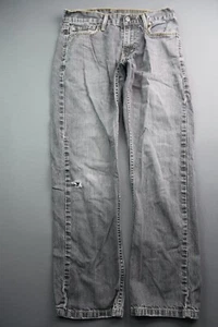 Pantalones de mezclilla para hombre Levi's 514 2012 gris pierna recta envejecidos talla 30x30 (meas 29x29) - Imagen 1 de 8