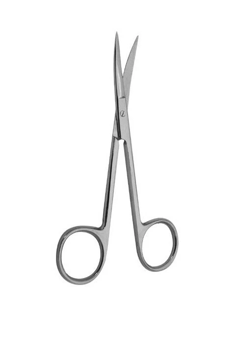 24 IRIS Scissor, 4", Curved Blades, Sharp Tips, Heavy Pattern, Premium - Image 1 of 1