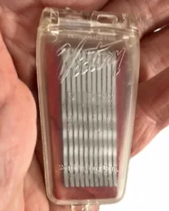 Vtg Victory Hair Care Bobbie/Bob Pins In Plastic Purse Pack of 11 Clips~READ - Picture 1 of 3