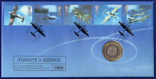 GB 1997 BU £2 Coin Cover, Technology Two Pound, Flights of Genius  (Ref. t6177)