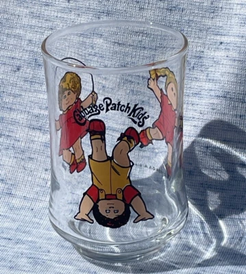 Vintage Años 80 Parche Col Niño Jugo Vaso 3 Fotos Patines Saltar Cuerda ❤️blt39j5 Foto 1 de 4