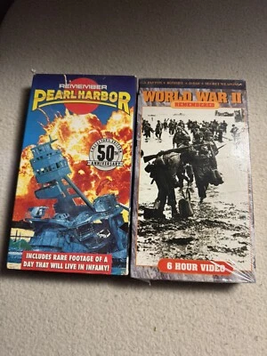 Remember Pearl Harbor Vhs Lot World War 2 Hitler World At War 40s Military Army - Image 1 of 4