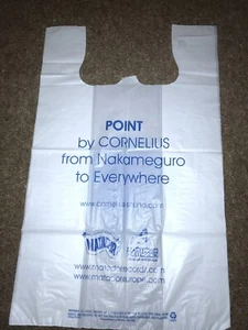 CORNELIUS Japan POINT plastic carrier bag 2003 Merch Stand Matador 30cm x 50cm - Picture 1 of 2