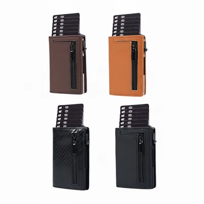 Geldbeutel Slim Wallet mit RFID Schutz Mini Geldbörse Kartenetui Portemonnaie - Bild 1 von 4