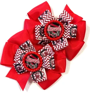 Bellissimi fiocchi per capelli a treccia ispirati alla roccia Gamecocks per ragazze. - Foto 1 di 2
