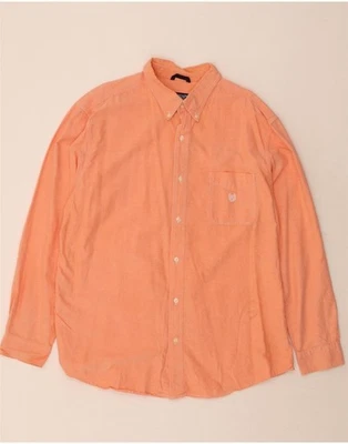 CHAPS Mens Shirt 2XL Orange Cotton BX05 - Image 1 of 4