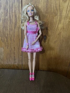 READ 2009 Barbie Fashionistas Doll 100+ Poses R9880 Mattel Pink Dress - Imagen 1 de 16