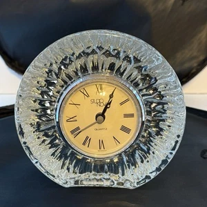 Studio Nova Crystal Quartz Table Clock Made in Germany Paperweight - Picture 1 of 6