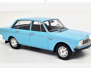 BOS 1/18 - Volvo 144 Saloon 1968 Light Blue Resin Model Car free uk postage - Picture 1 of 8