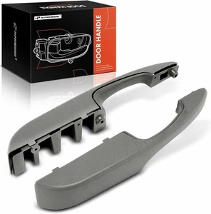 Interior Door Pull Handles Pair Complete Armrest Compatible Gray - Bild 1 von 9