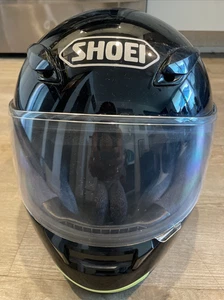 Shoei Helmet Full Face Shield Black Gloss with American Eagle Design Sz XL - Picture 1 of 11