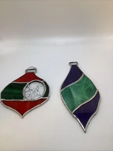 2er Set Edelstahl Glas Ornamente oder Sonnenfänger  - Bild 1 von 7