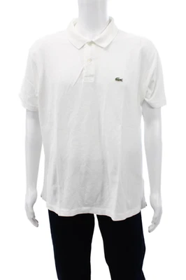 Lacoste Mens Short Sleeve Collared Classic Fit Polo Shirt White Size 3XL - Image 1 of 4