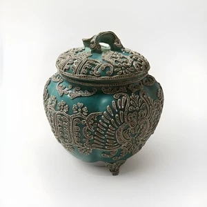 Antique Ornate Japanese Style Sugar Bowl / Standing Vase - Picture 1 of 7