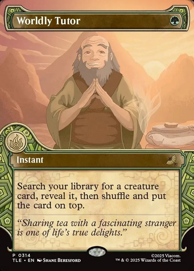 Worldly Tutor (Showcase) - Avatar: The Last Airbender: Eternal - NM/M!! - Image 1 of 1