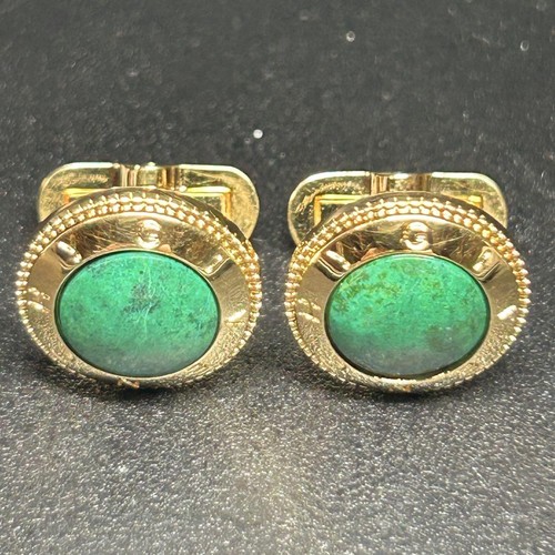 GIVENCHY Gemelli Oro Marmo Verde Accessori Abito