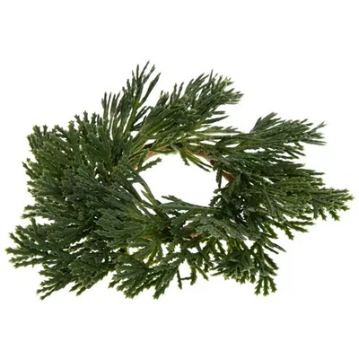 Navidad real como 5 pulgadas x 5 pulgadas. Anillo de servilleta de cedro Foto 1 de 3