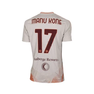 [MATCH WORN & SIGNED SHIRT] Manu Kone – AS Roma - Foto 1 di 3