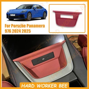 Caja de almacenamiento trasera de silicona roja almohadilla antideslizante para Porsche Panamera 976 2024+ - Imagen 1 de 6