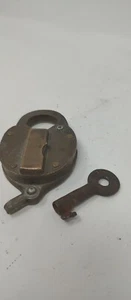 Northern Natural Gas Co padlock Tidewater Western Key Bronze Obsolete Lock Dated - Picture 1 of 13