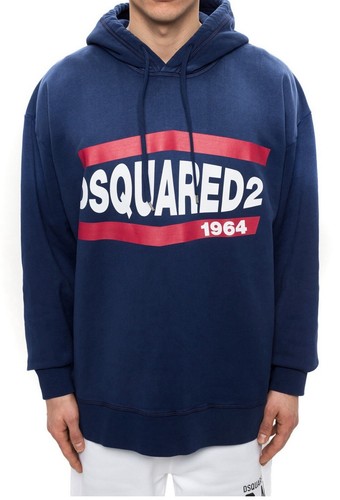 Felpa con cappuccio uomo dsquared2 nuova con etichetta $580 vestibilità taglia L XL XXL