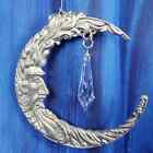 Hanging Moon Pewter Figurine Perth Pewter US Made Fine Austrian Crystal *NEW*