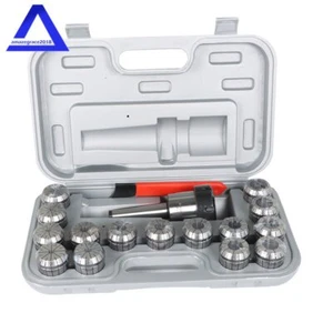 17-teiliges MT3 ER-40 Set Federspannfutter 1/2 Zoll-20 Gewinde Set 0,0005 Zoll mit Etui - Bild 1 von 12