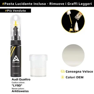Vernice di ritocco per Audi Quattro Codice: LY9D Arktisweiss - Foto 1 di 6