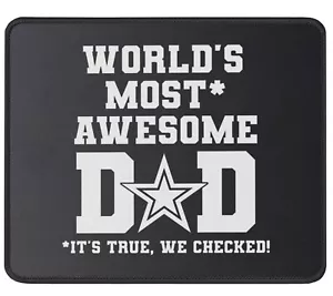 World's Most Awesome Dad Mouse Pad - Funny Computer Mouse Mat 9.5 inch from D... - Picture 1 of 6