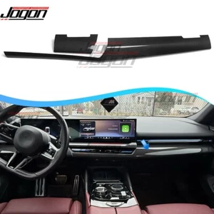 Real Carbon Front Dashboard Panel Strip For BMW 5 Series G60 540i M60 i5 2024-25 - Picture 1 of 12
